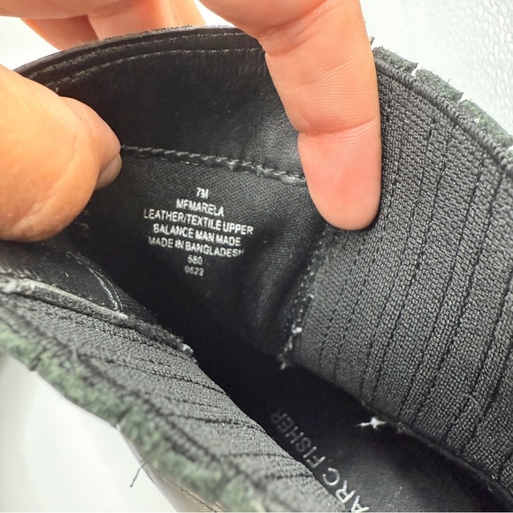 Marc Fisher Marela Black Leather Ankle Boots - Picture 8 of 9